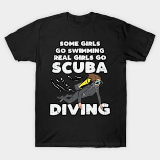 Girl Just Scuba Diving Tshirt T-Shirt